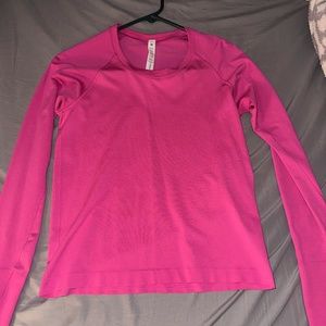 Women's Lululemon Sonic Pink Swiftly Tech Long-Sleeve Shirt 2.0 Race Length